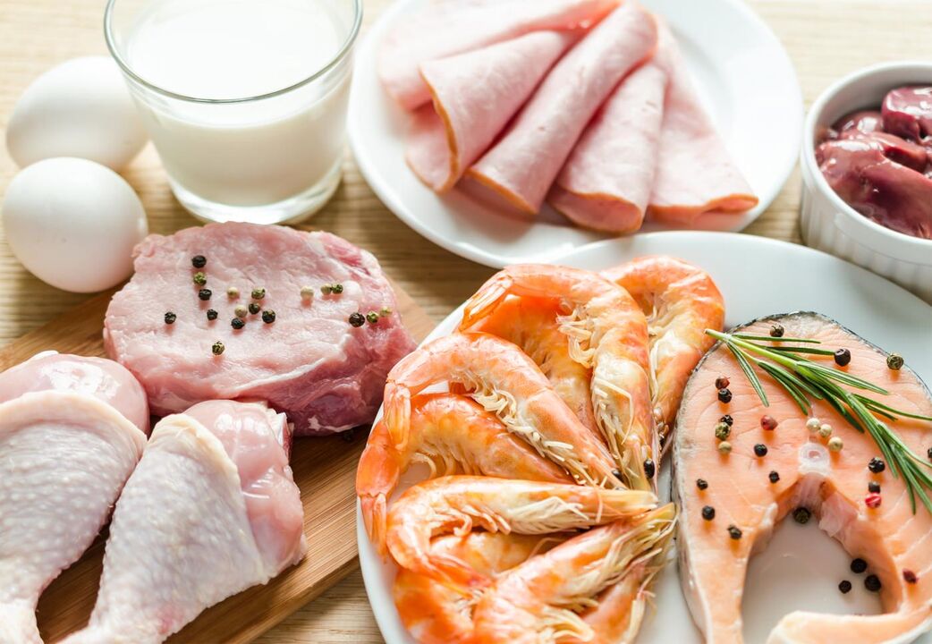 Dukan 다이어트는 단백질 식품을 기반으로 합니다. 